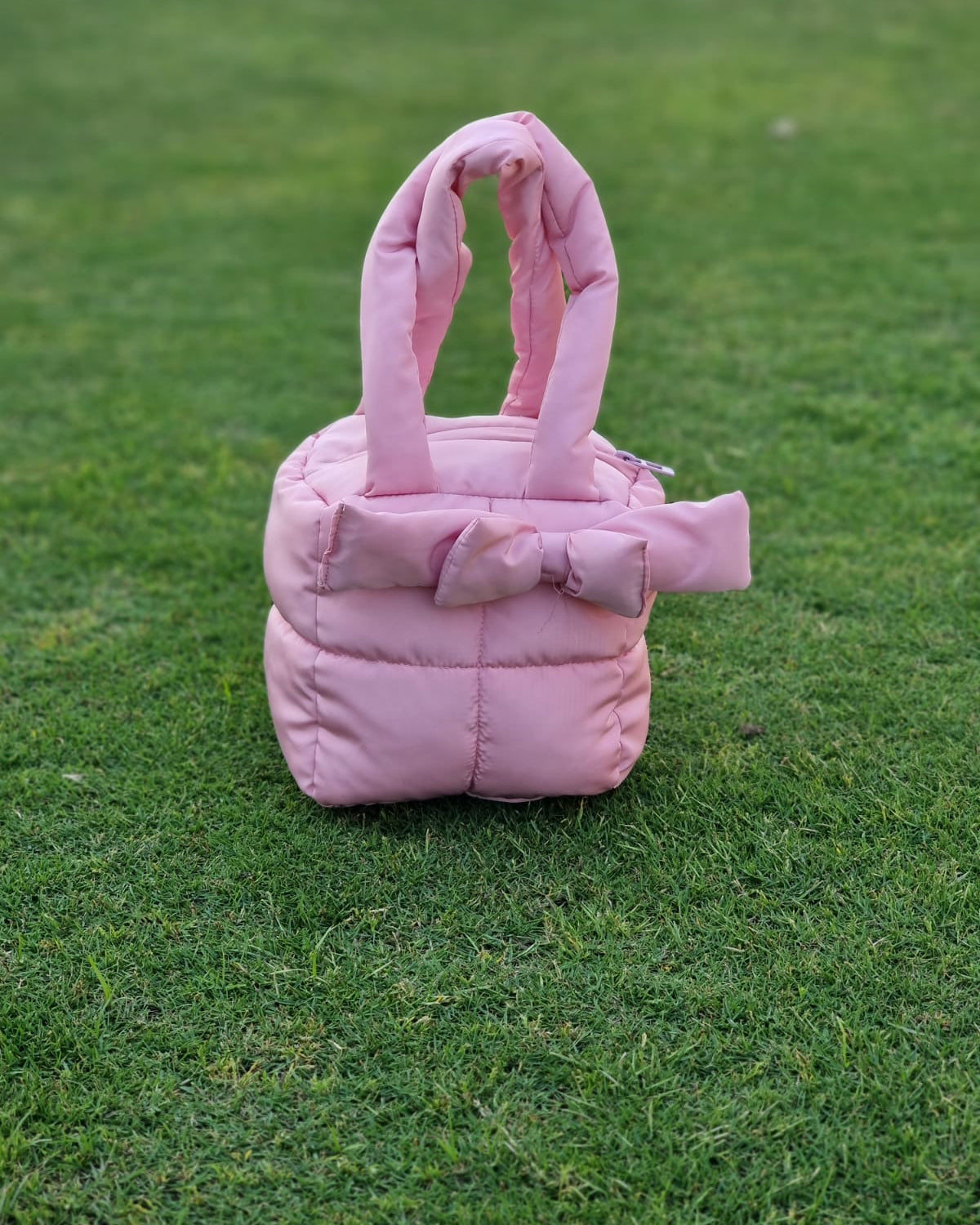 Puffer Bag Bow Tote Bag With Bow