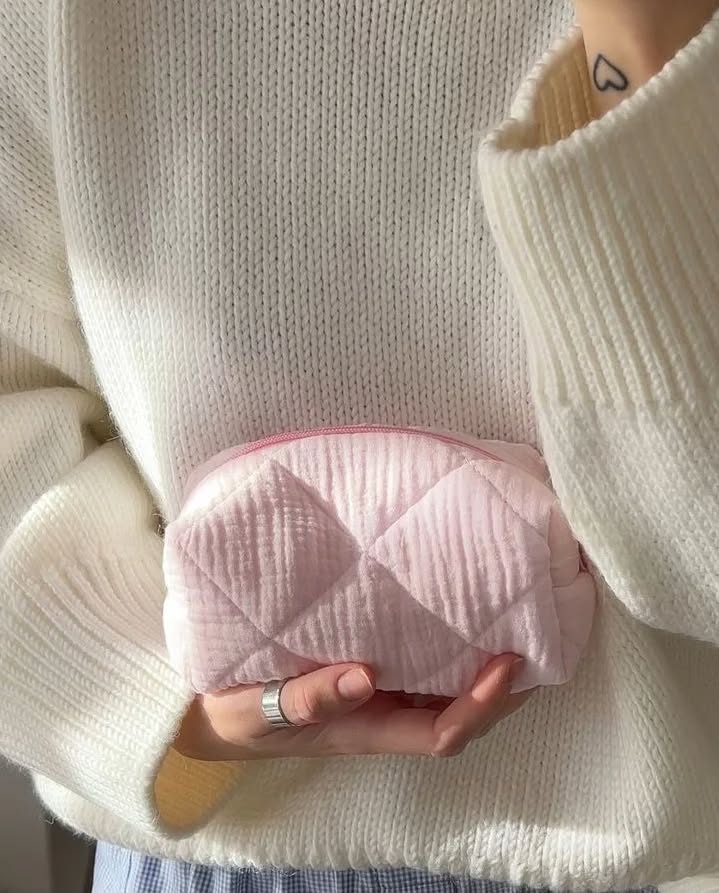 Baby pink beauty case