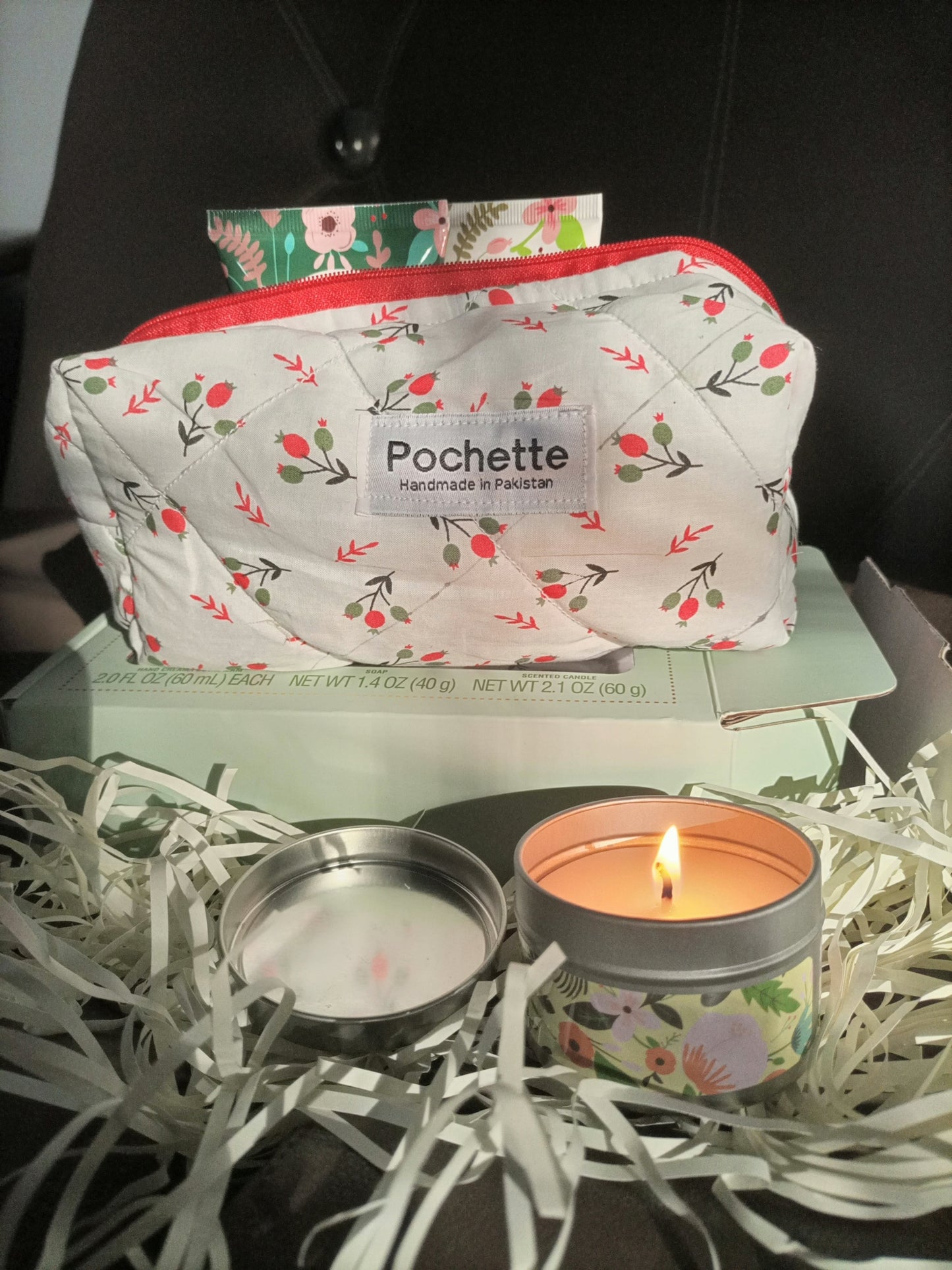 Floral beauty case