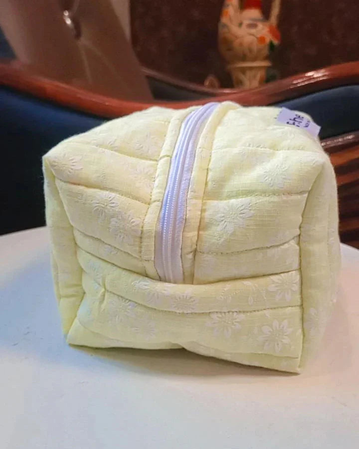 Yellow Floral Beauty case