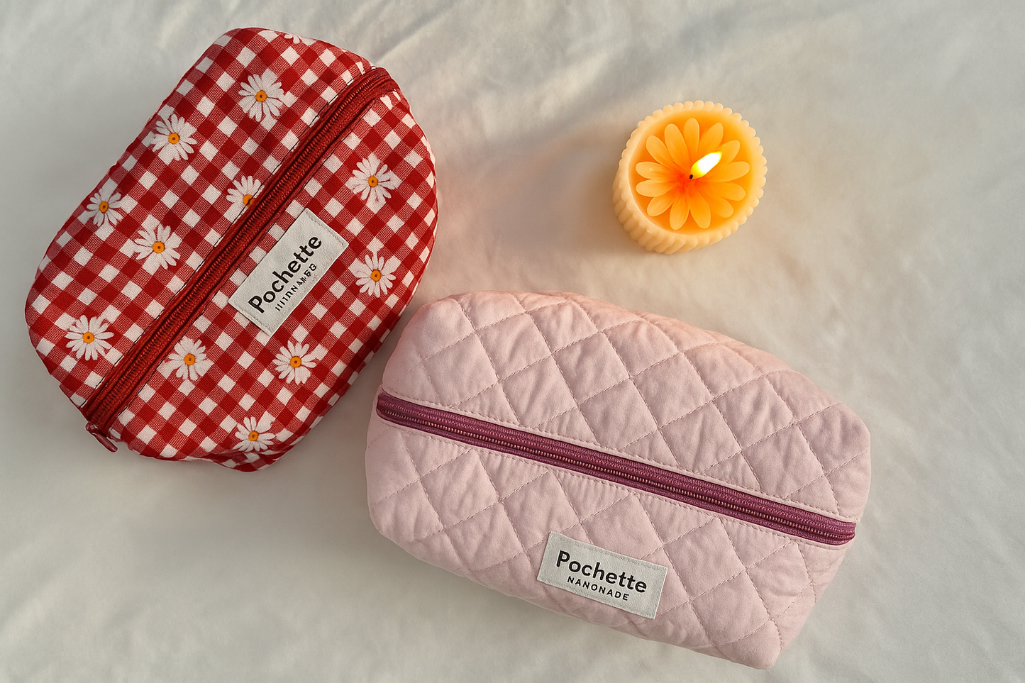Baby pink beauty case