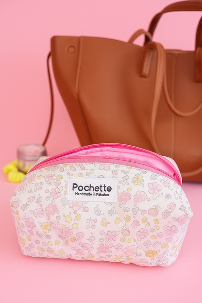 Sylvie Beauty Case | Quilted Makeup & Skincare Storage Case - Pochette