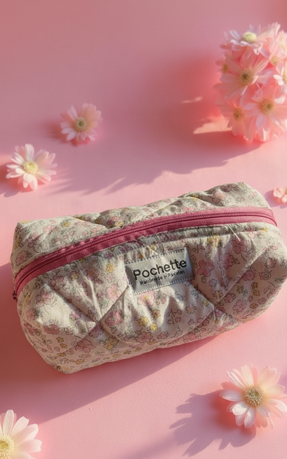 Sylvie Beauty Case | Quilted Makeup & Skincare Storage Case - Pochette