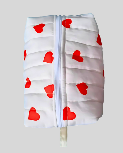 Red heart beauty case