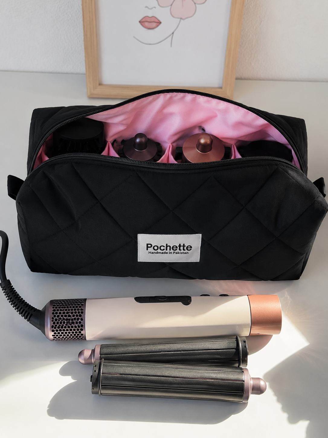 Luxury Dyson Hair Tool Organizer Bag – Travel Case for Dyson Airwrap, Corrale & Supersonic