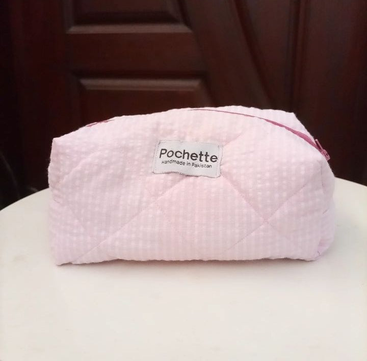 Baby pink beauty case