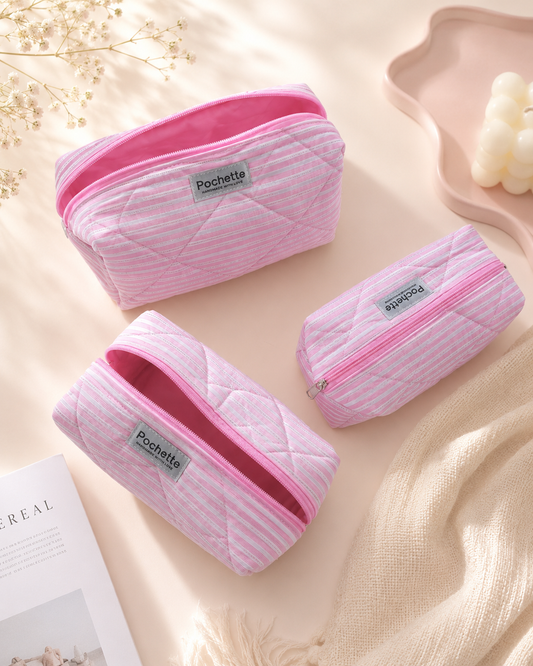 Baby pink beauty case