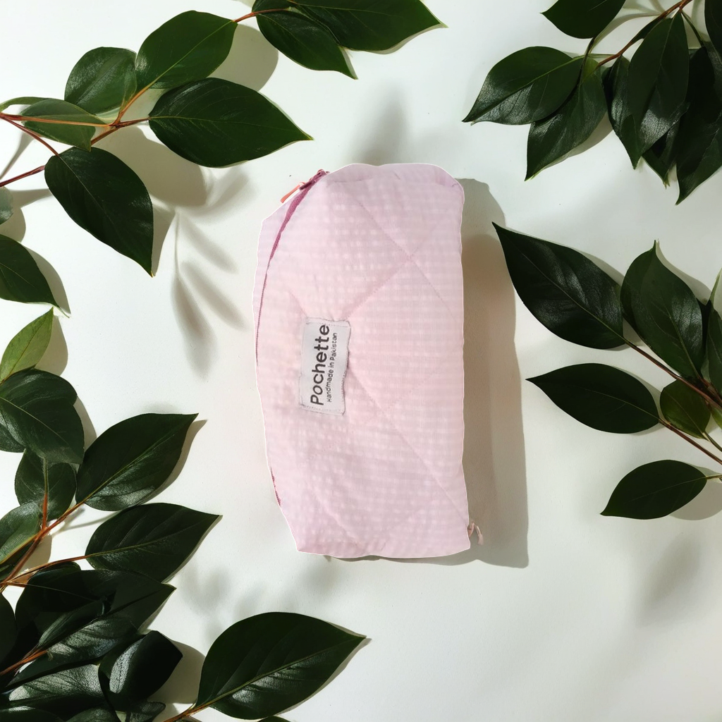 Baby pink beauty case