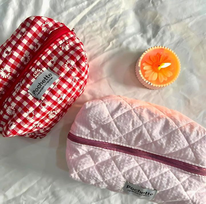 Baby pink beauty case