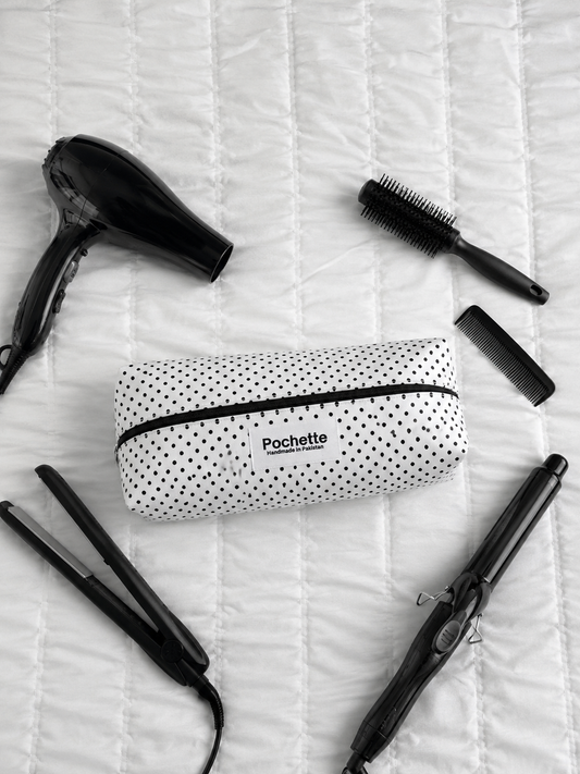 Polka Dot Hair Tool Pouch