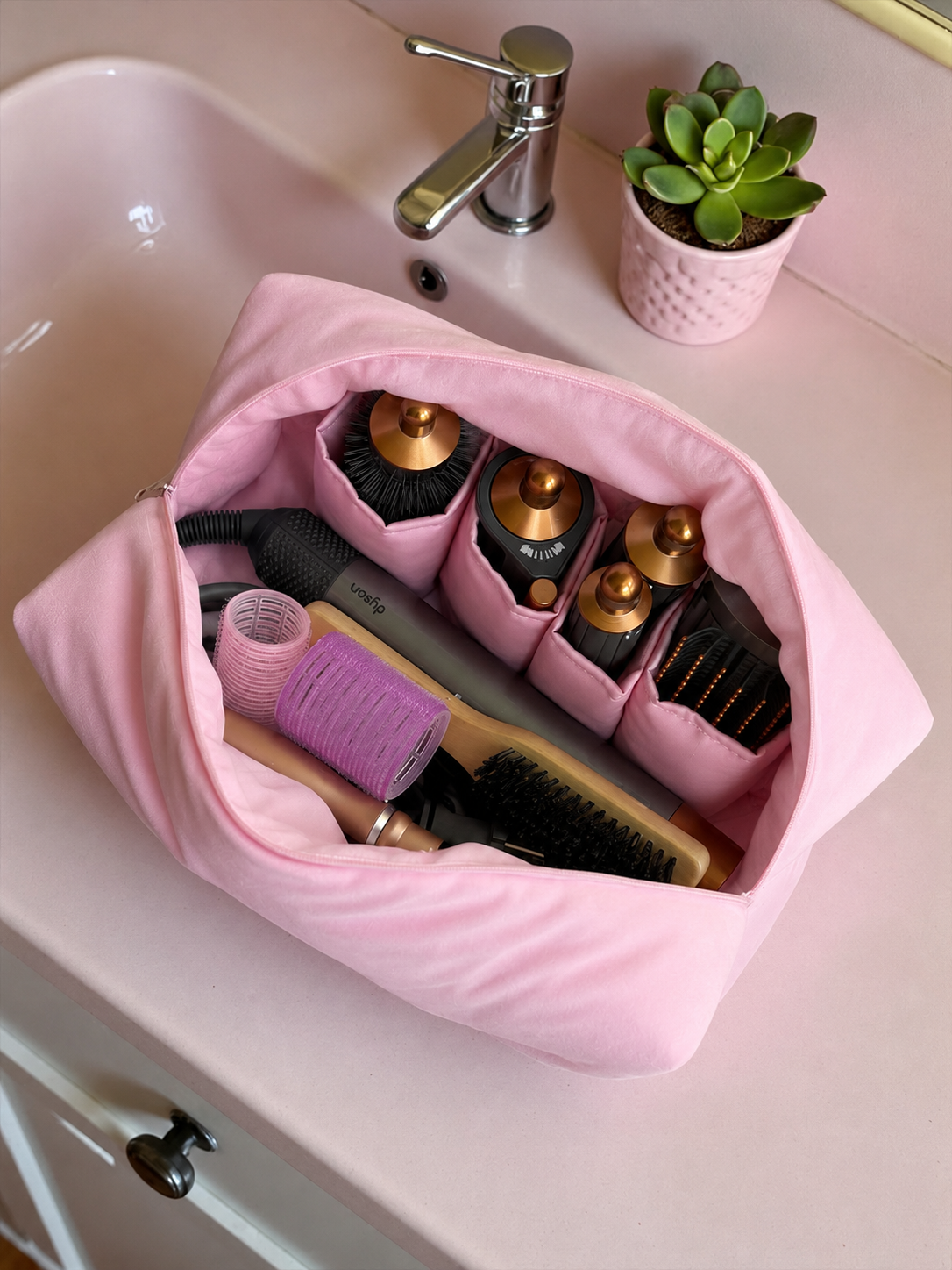 Luxury Dyson Hair Tool Organizer Bag – Travel Case for Dyson Airwrap, Corrale & Supersonic